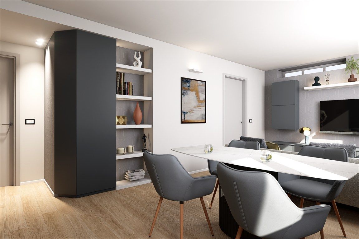 Trilocale RISTRUTTURATO: efficienza e design nel cuore di Cornaredo